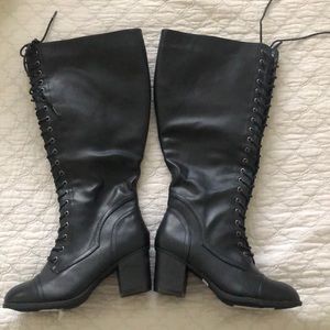 Black Knee high boots